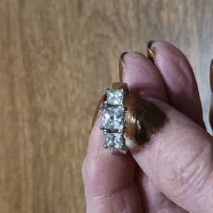 Engagement Ring 925 with 3 CZS  size 5